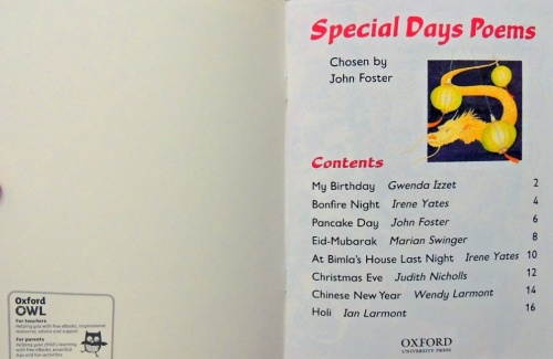 Special Days Poems  2