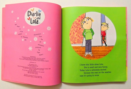 Snow is my FAVOURITE and my best/Charlie and Lola  2
